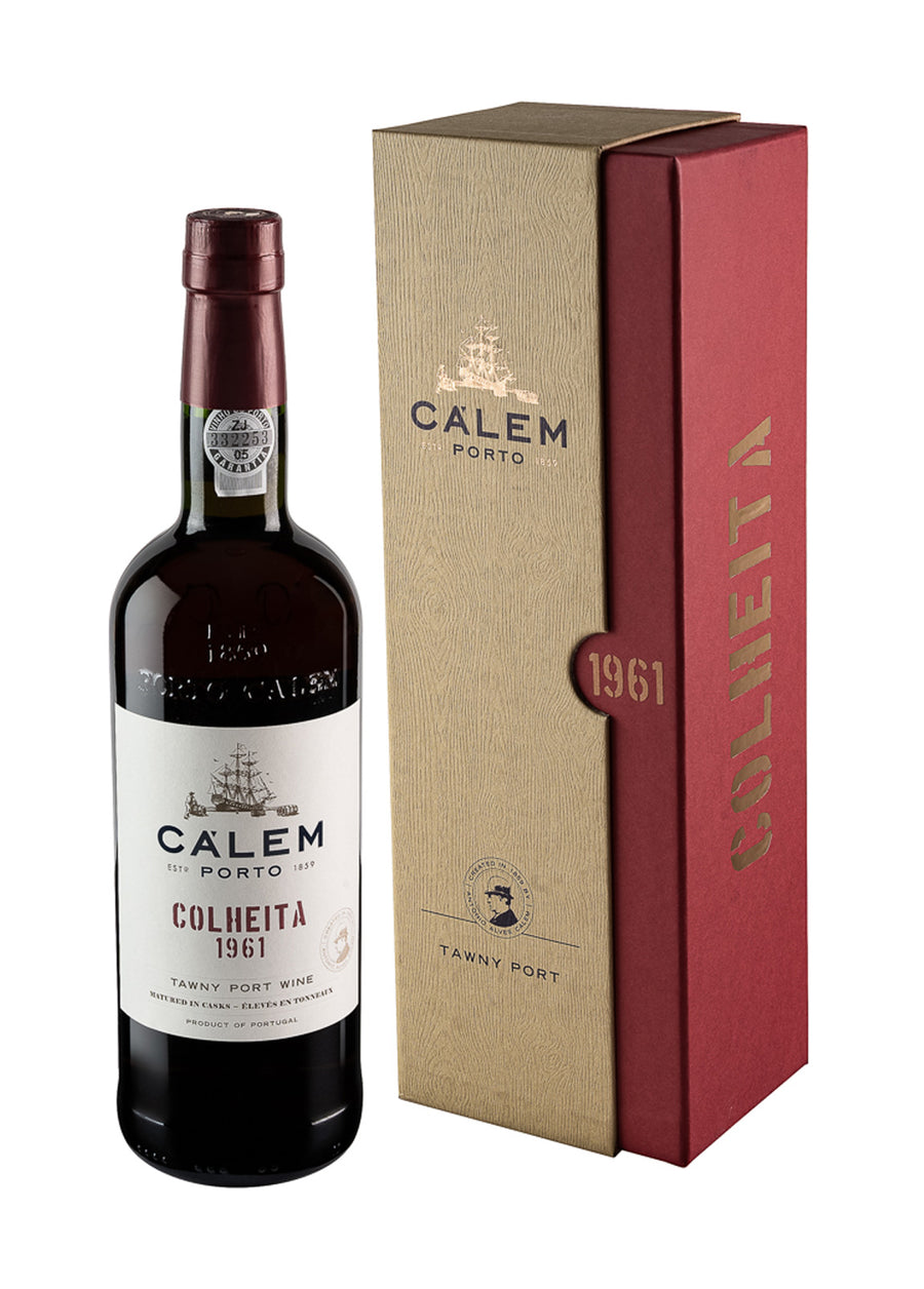 VINHO DO PORTO TINTO - CÁLEM TAWNY COLHEITA 1961 0,75L